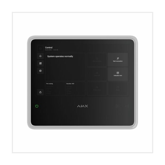 Ajax EN54 Fire Hub (CIE Touchscreen), 125732.315.WH
