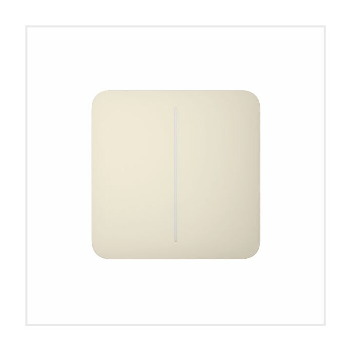 Ajax SoloButton 2-Gang 55 Ivory, 46018.144.IV