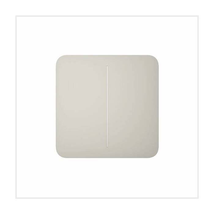 Ajax SoloButton 2-Gang 55 Oyster, 46020.144.OY