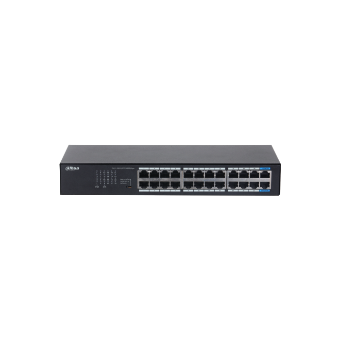 24-Port Gigabit Ethernet Switch with full metal design and fanless operation., DH-S3024-24GT