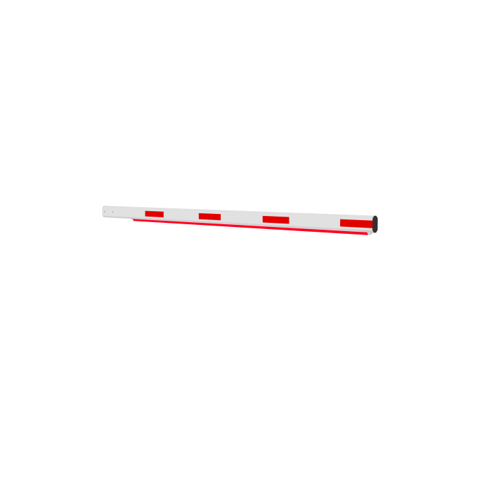 6m Straight Boom Gate Arm with LED Light Strip., IPMECD-0262-M60