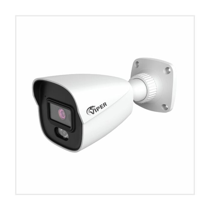 6MP Fixed Smart Dual-Illumination Bullet Camera with People Detection (White Housing), BULLETVIP-6IL-FW