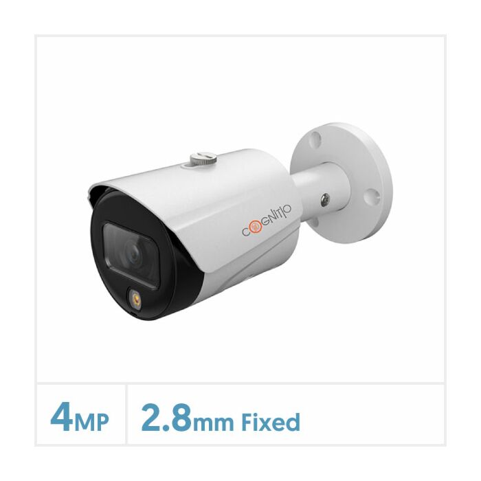 Cognitio 4MP Full-Colour Fixed Network Bullet Camera (White), COG4C-IP-BUL-FW Cognitio 4MP Full-Colour Fixed Network Bullet Camera (White), COG4C-IP-BUL-FW