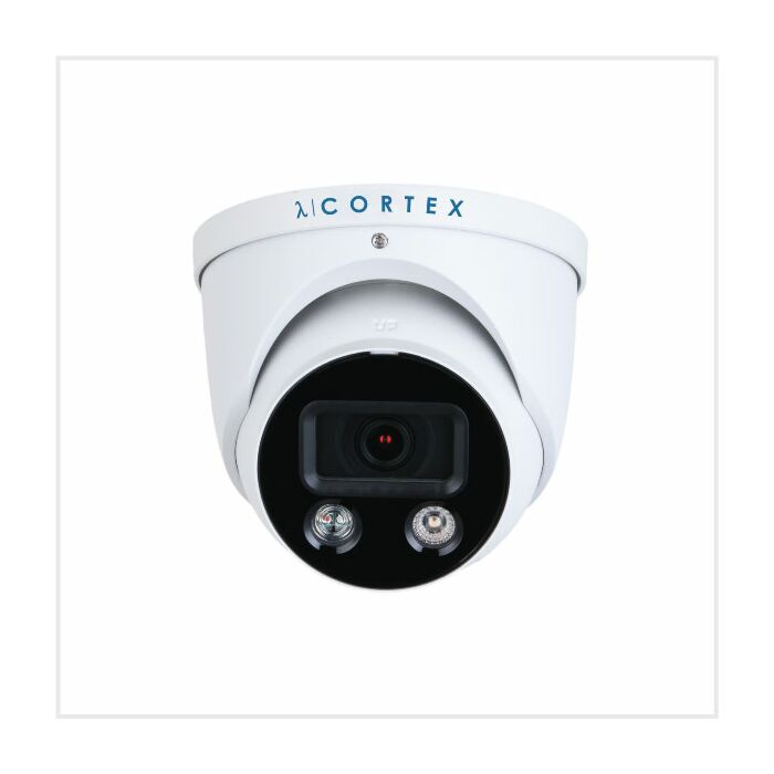 λ | Cortex 4K AI Dual Illumination Active Deterrent Turret Camera (White), CTX8C-IP-AD-TUR-S2FW λ | Cortex 4K AI Dual Illumination Active Deterrent Turret Camera (White), CTX8C-IP-AD-TUR-S2FW