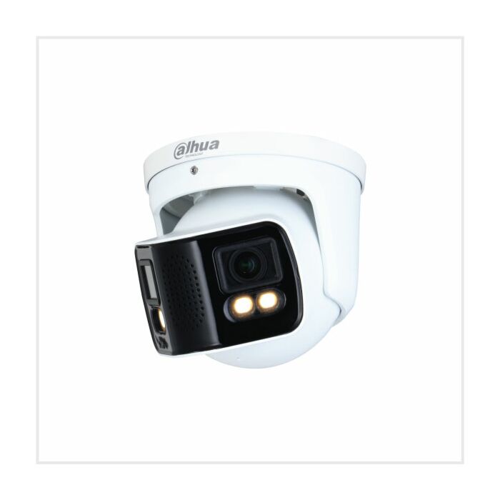 Dahua 2x4MP Full-colour Duo Splicing WizMind Active Deterrent Network Camera, DH-IPC-PDW5849P-A180-E2-ASTE-0360B Dahua 2x4MP Full-colour Duo Splicing WizMind Active Deterrent Network Camera, DH-IPC-PDW5849P-A180-E2-ASTE-0360B