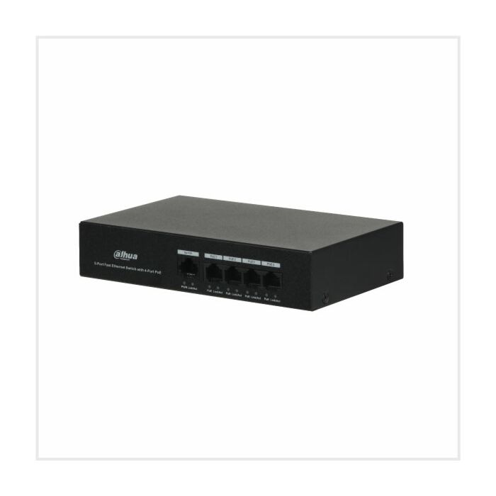 Dahua 5-Port Unmanaged Desktop Switch with 4-Port PoE, DH-PFS3005-4ET-36