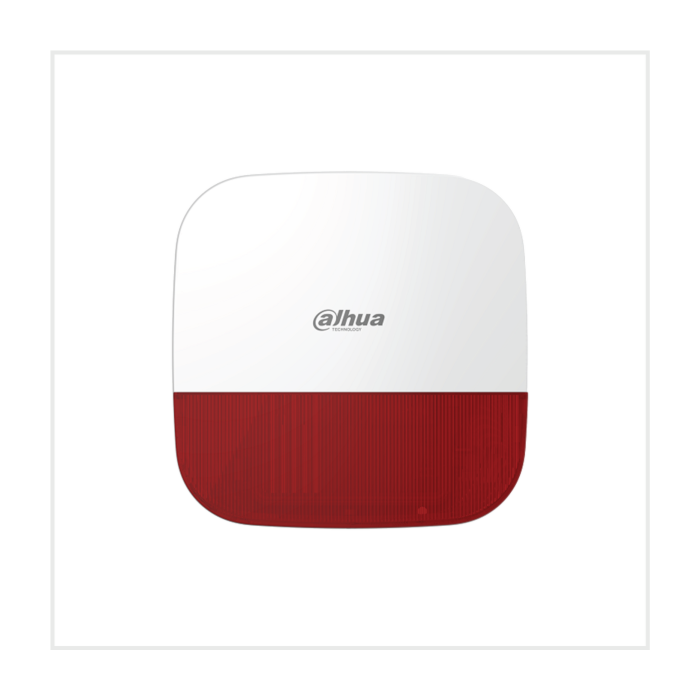 Dahua Wireless Outdoor Siren, DHI-ARA13-W2-RED