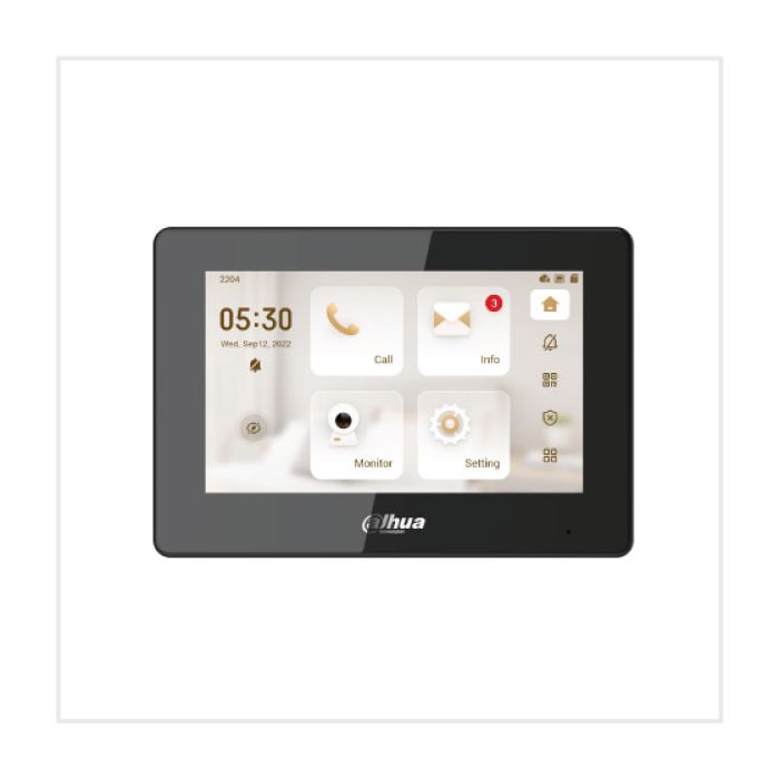 Dahua 2-Wire 7" IP Indoor Intercom Monitor with Touch Screen, DHI-VTH5422HB Dahua 2-Wire 7" IP Indoor Intercom Monitor with Touch Screen, DHI-VTH5422HB