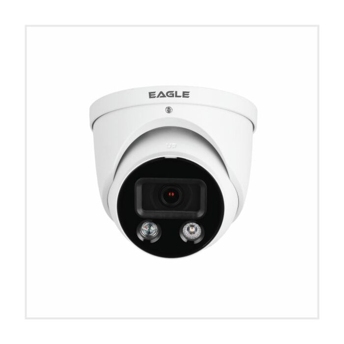 Eagle 4K Dual-Illumination Active Deterrent Turret, EAGLE8C-IP-AD2-TUR-FW
