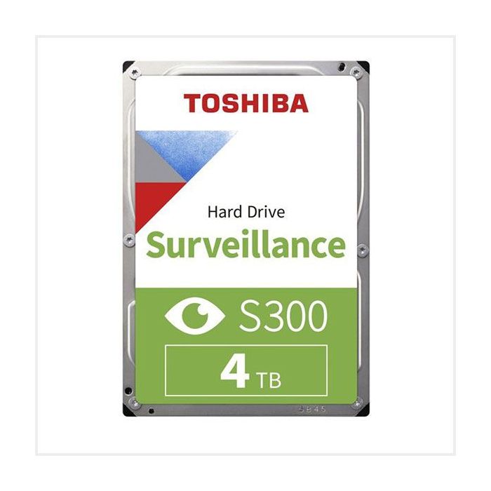 Toshiba Surveillance S300 Hard Drive (HDD) with 4TB Storage, HDD-TOSHIBAS3-4TB Toshiba Surveillance S300 Hard Drive (HDD) with 4TB Storage, HDD-TOSHIBAS3-4TB