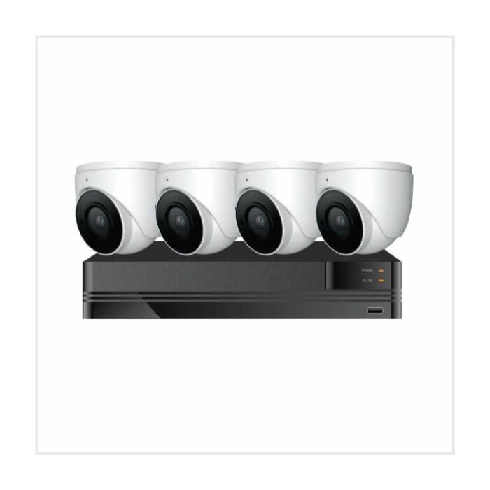 NVR Kit - 8 Channel 1TB Kestrel NVR with 4x 2MP IR Waterproof Dome Cameras, IP-KIT-KES-8-4 NVR Kit - 8 Channel 1TB Kestrel NVR with 4x 2MP IR Waterproof Dome Cameras, IP-KIT-KES-8-4
