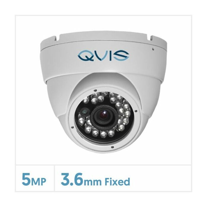 5MP 4-in-1 Fixed Lens Eyeball Dome CCTV Camera with 24pcs IR (White), Q5-EYE-FW24 5MP 4-in-1 Fixed Lens Eyeball Dome CCTV Camera with 24pcs IR (White), Q5-EYE-FW24