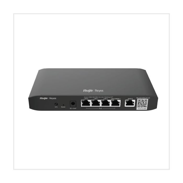 5-Port Gigabit Cloud-Managed Enterprise PoE Router, RG-EG105G-P-V3 5-Port Gigabit Cloud-Managed Enterprise PoE Router, RG-EG105G-P-V3