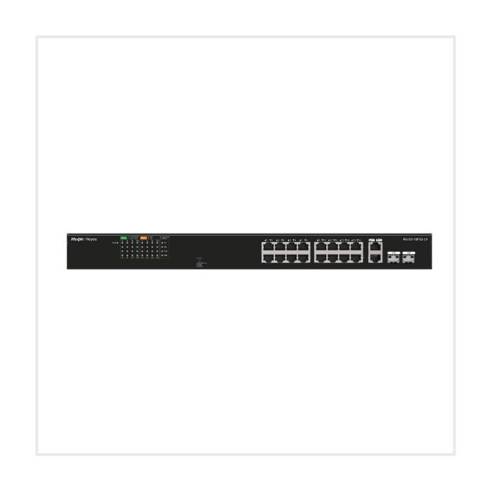18-Port 100Mbps Unmanaged PoE Switch, RG-ES118FGS-LP 18-Port 100Mbps Unmanaged PoE Switch, RG-ES118FGS-LP