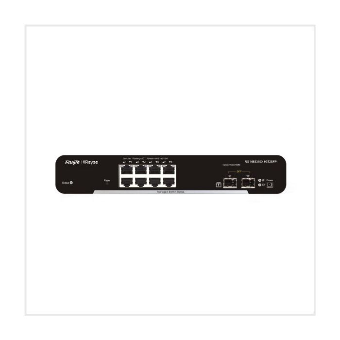 8-Port Gigabit Layer 2 Managed Switch, RG-NBS3100-8GT2SFP 8-Port Gigabit Layer 2 Managed Switch, RG-NBS3100-8GT2SFP