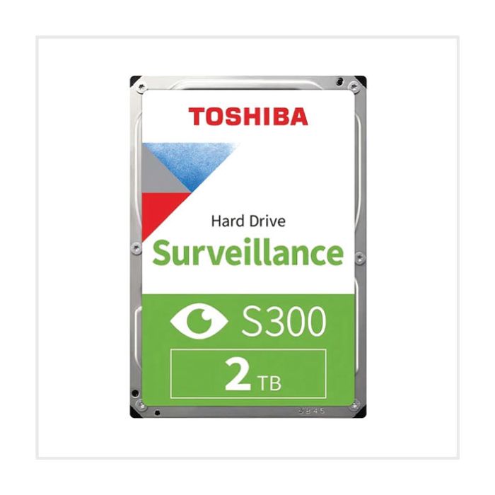 Toshiba Surveillance S300 Hard Drive (HDD) with 2TB Storage, HDD-TOSHIBAS3-2TB Toshiba Surveillance S300 Hard Drive (HDD) with 2TB Storage, HDD-TOSHIBAS3-2TB