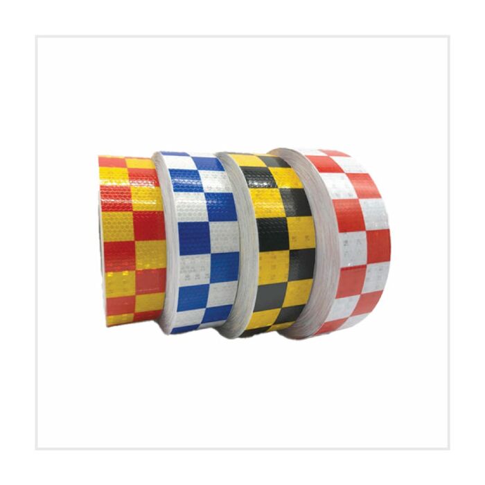 RapiDetect Reflective Chequered Sticker for Security Tower, RAPIDETEC-STICKERS
