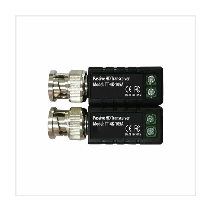 Titus 1 Channel Passive Video Balun Twin Pack, TD-TT-4K-105A