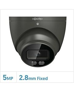 Cognitio 5MP Fixed Lens Starlight+ Full Colour Turret Camera (Grey), COG-5COL-TUR-FG