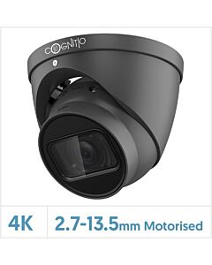 Cognitio 8MP/4K AI IR Network Motorised Lens Turret Camera (Grey), COG-8MP-IPC-TUR-MG
