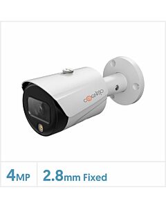 Cognitio 4MP Full-Colour Fixed Network Bullet Camera (White), COG4C-IP-BUL-FW