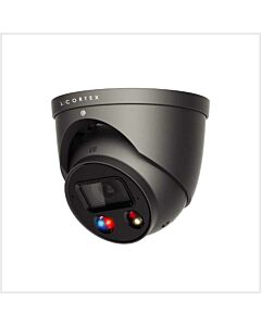 λ | Cortex 5MP Active Deterrent Turret Camera, CTX5C-IP-AD-TUR-S2FG