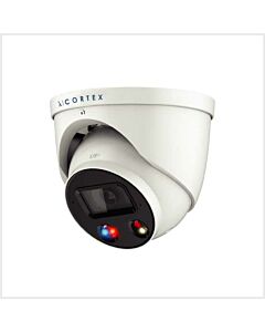 λ | Cortex 5MP Active Deterrent Turret Camera, CTX5C-IP-AD-TUR-S2FW