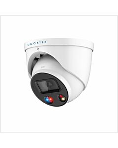 λ | Cortex 4K Light & Siren Active Deterrent Camera, CTX8C-IP-AD-TUR-S3FW