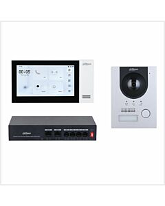 Dahua 2MP Touch 6-CH Video Intercom Kit, DHI-KTP01L-S