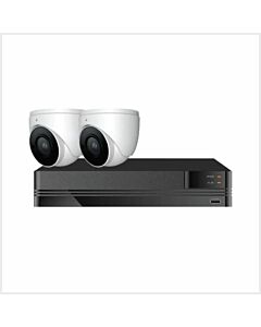 Kestrel IP CCTV Kit - 4 Channel 1TB Kestrel NVR with 2x 2MP IR Waterproof Dome Cameras, IP-KIT-KES-4-2