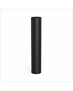 QPATH LED Bollard Column 899mm without Head, Black Finish, QP-100-BASE