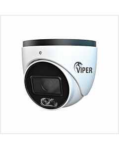 6MP Fixed Smart Dual-Illumination Turret Camera with People Detection (White Housing), TURVIPS4-6IL-FW