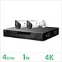 Eagle AHD CCTV Kit - 4 Channel 1TB Recorder with 2x 8MP Fixed Bullet Cameras