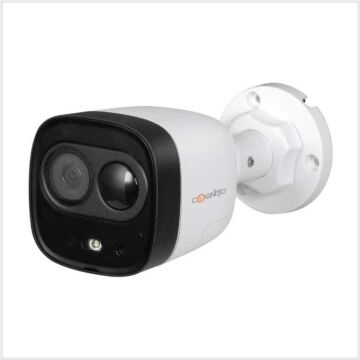 Cognitio 5MP HDCVI Fixed Lens Active Deterrence Bullet Camera, COG-5-AD-BUL-FW