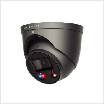 λ | Cortex 5MP Active Deterrent Turret Camera, CTX5C-IP-AD-TUR-S2FG
