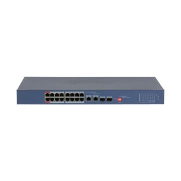 Dahua 16-Port PoE Network Switch with 2 Gigabit combo ports., DH-CS4218-16ET-135-V2