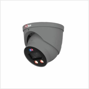 Dahua 6MP Smart Dual Light Active Deterrence Fixed-focal Eyeball WizSense TIOC Pro Network Camera (Grey), DH-IPC-HDW3649HP-AS-PV-0280B-PRO-G