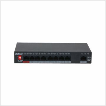 Dahua 9-Port Unmanaged Desktop Switch with 8-Port PoE, DH-PFS3009-8ET1GT-96