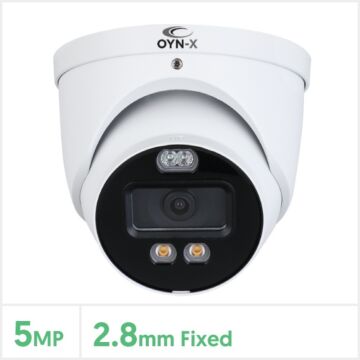 Eagle 5MP Fixed Lens HDCVI Full-colour Active Deterrence Turret Camera, EAGLE5C-AD-TUR-FW