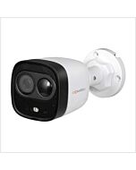Cognitio 5MP HDCVI Fixed Lens Active Deterrence Bullet Camera, COG-5-AD-BUL-FW
