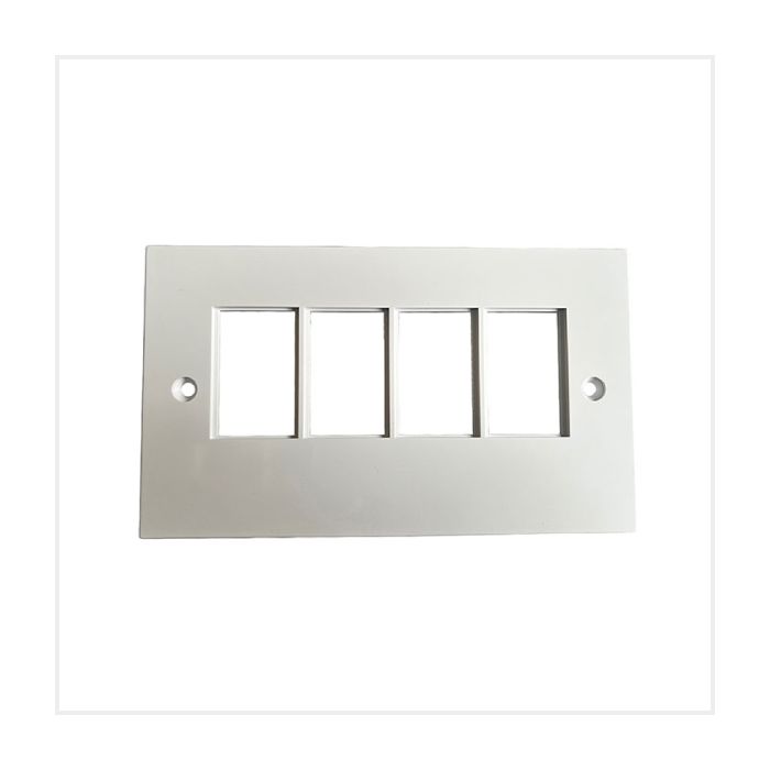 Connectix LJ6C UK Quad Faceplate (4 x RJ45 slot) White main product photo