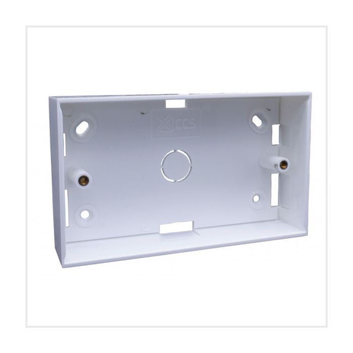 Connectix PVC Double Backbox, White (32mm) main product photo