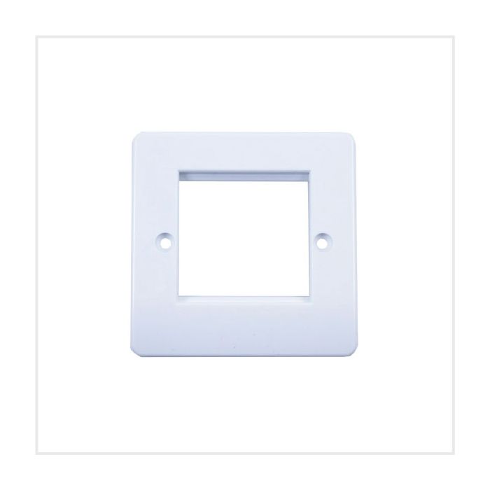 Connectix Compact Single Gang Euro Faceplate White 50 x 50mm main product photo