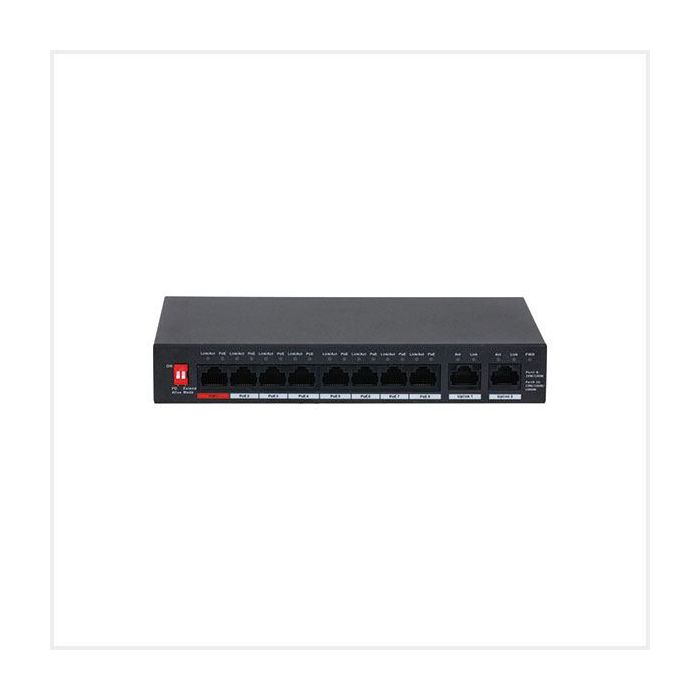 λ | Cortex 8-Port PoE Switch with 2 Uplink Ports main product photo