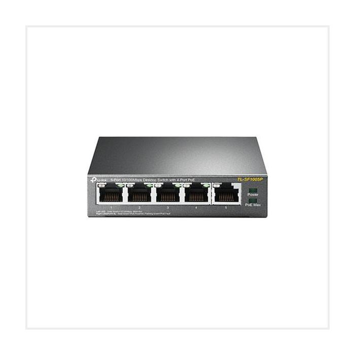 TP-Link 5-Port 10/100Mbps Desktop Switch with 4-Port PoE main product photo