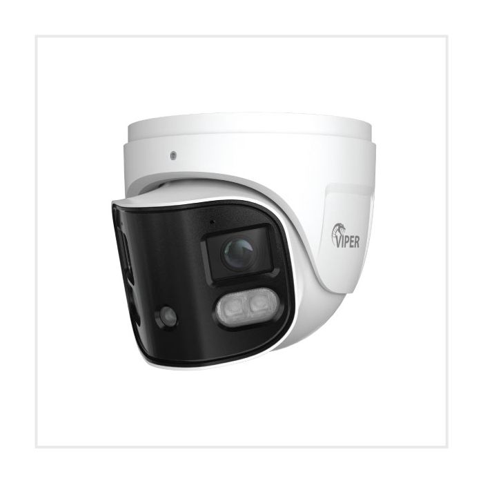 Viper 4K 180° Dual-Splicing Full-Colour Active Deterrent Turret Camera main product photo
