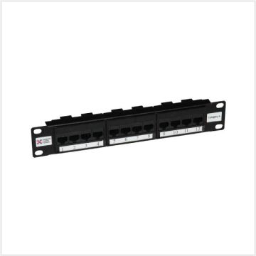 Connectix Elite Cat6 12 Way Patch Panel, 009-001-009-08