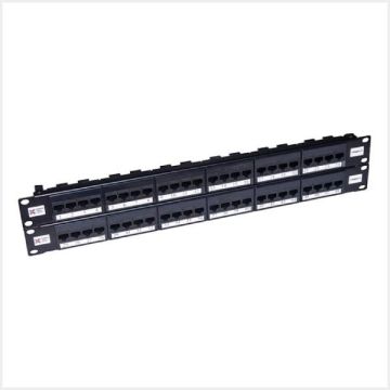 Connectix Cat5e Elite 48 Way UTP Patch Panel Black, 009-001-009-20