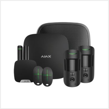 Ajax Kit 1 Cam Plus House with Key Fobs, 23306.67.BL1
