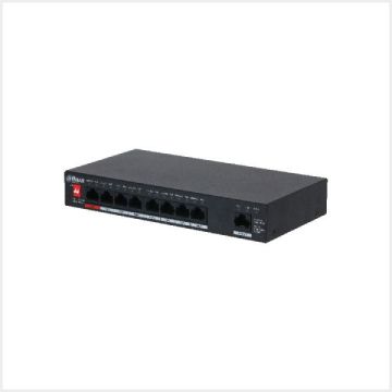 9-Port Unmanaged Desktop Switch with 8-Port PoE, PFS3009-8ET1GT-96-V2